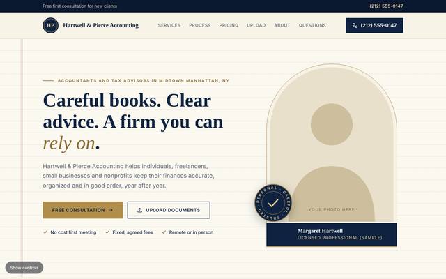 Accountants and CPAs template 1