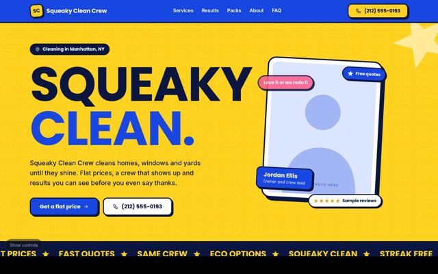 Cleaning and landscaping template 8