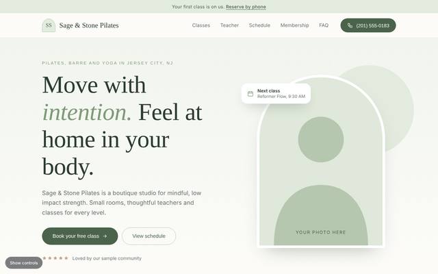 Gyms and fitness studios template 2