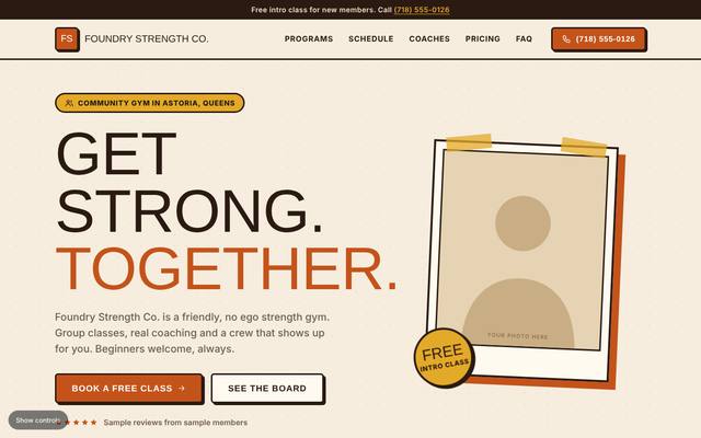 Gyms and fitness studios template 3