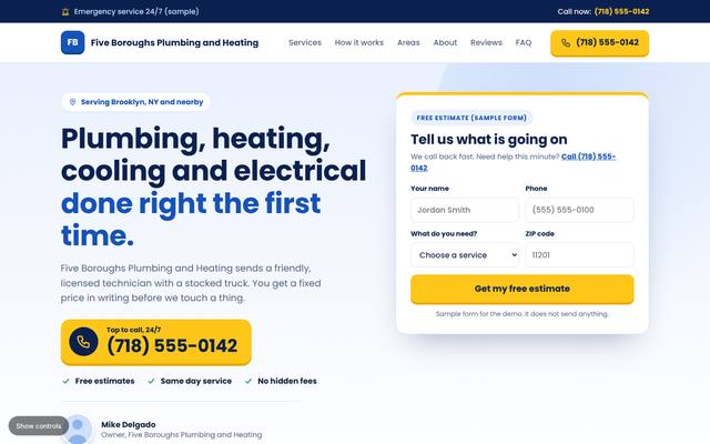 Plumbing, HVAC and electrical template 1