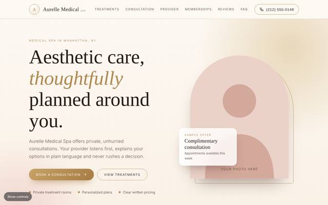 Med spas, chiropractors and PT template 1