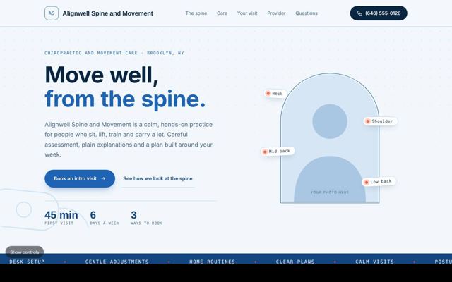 Med spas, chiropractors and PT template 9