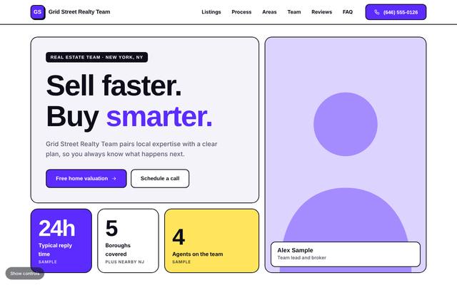 Real estate agents template 3