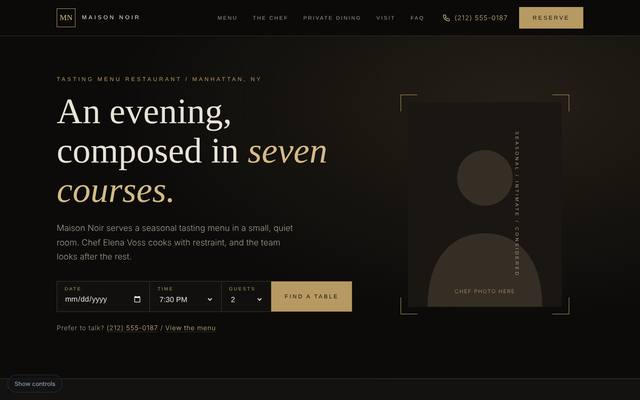 Restaurants and cafes template 2