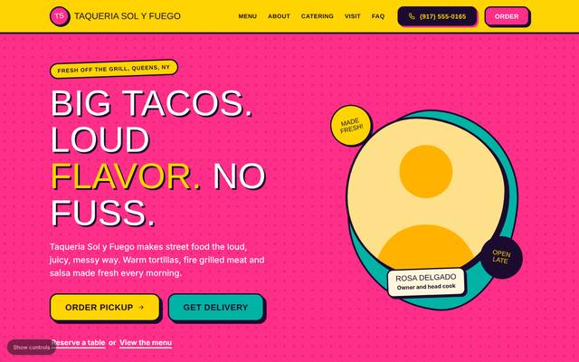 Restaurants and cafes template 3