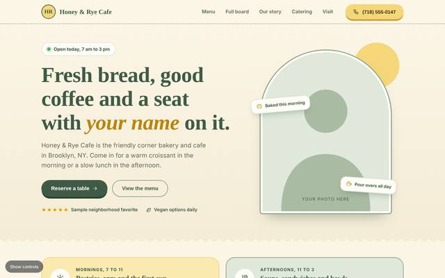 Restaurants and cafes template 4