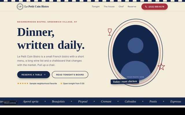 Restaurants and cafes template 7