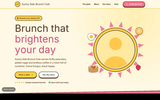 Restaurants and cafes template 8