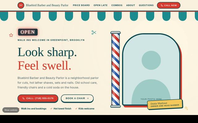 Salons, barbers and spas template 9