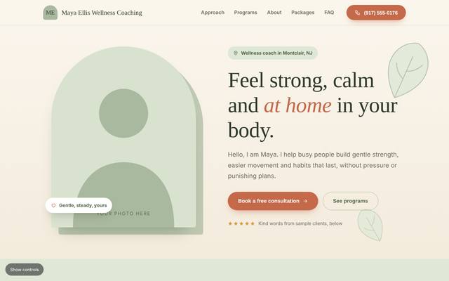 Personal trainers template 2