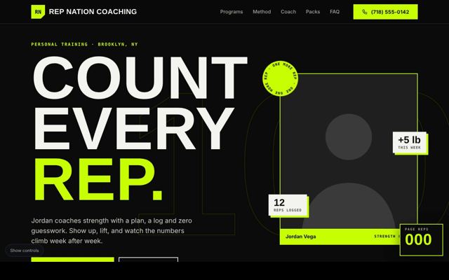 Personal trainers template 6