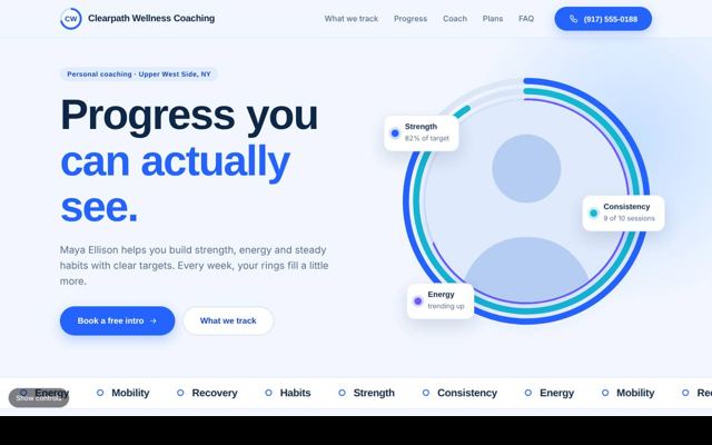 Personal trainers template 7