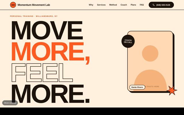 Personal trainers template 8